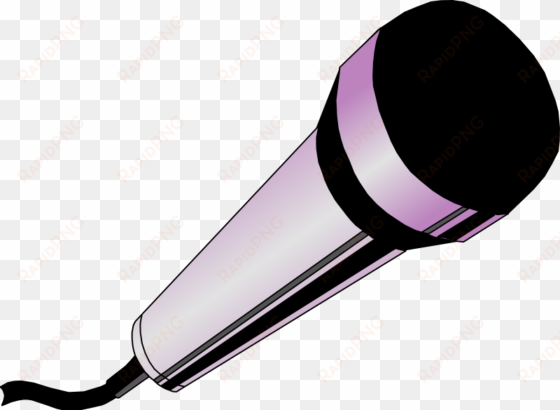 free vector microphone - pink microphone clip art