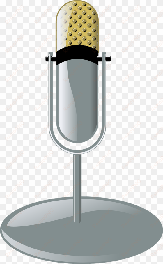 Free Vector Old Microphone Cleanup Style Clip Art - Microphone Clip Art transparent png image