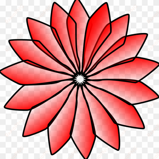 free vector red flower - red