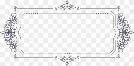 free vintage border ornaments png - design