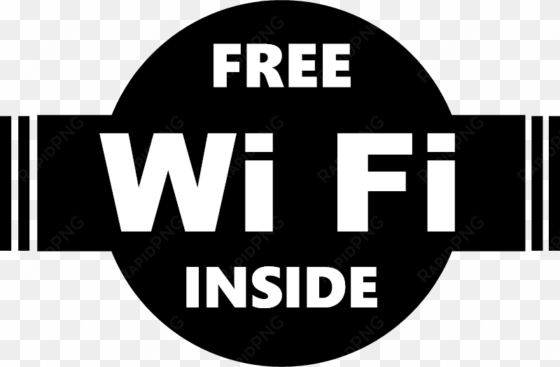 free wifi inside - sticker