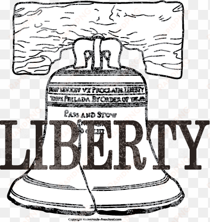 freedom bell cliparts - liberty bell images black and white