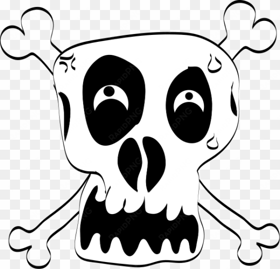 freehand funny skull clipart png