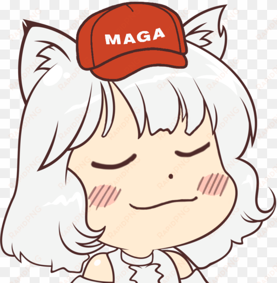 freetoedit awoo maga trump anime animeright eyesshut - momiji make american great again