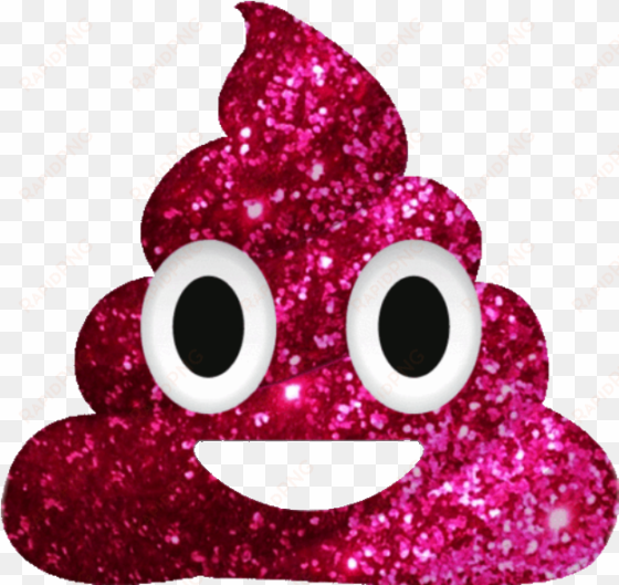 #freetoedit<br>#glitter - Cute Poop Emoji transparent png image