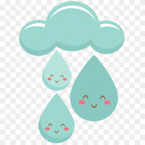 #freetoedit#rain #cloud #clouds #kawaii #cute #tumblr - raindrops cute