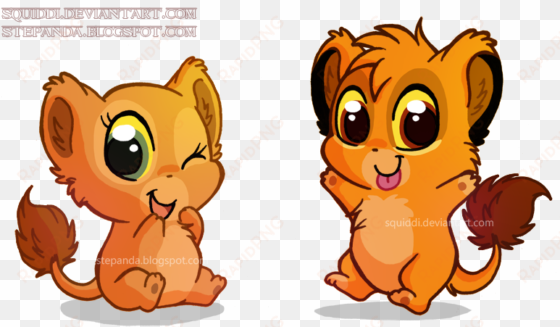 Freeuse Chibi Nala And By Stepandy On Deviantart - Simba Et Nala Kawaii transparent png image