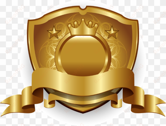 freeuse download golden vector gold badge - golden badge png