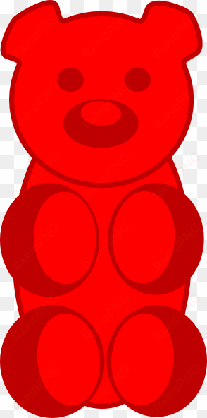 freeuse stock d bear clipart - gummy bear cartoon drawing