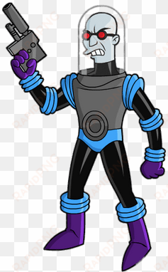 freeze holding a gun - mr freeze simpson batman