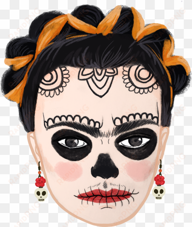 Frida Kahlo Emoji Design Project - Girl transparent png image