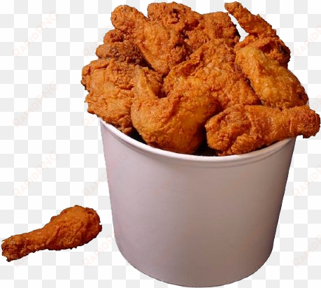 fried chicken - bucket of chicken png