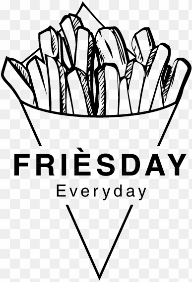 friesday transparent stock - french fries logo