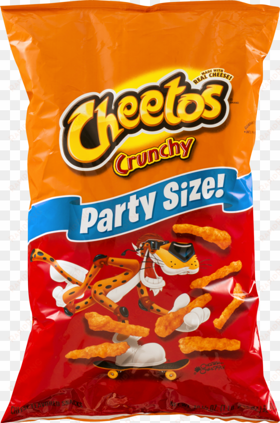 Frito Lay Cheetos Cheese Flavored Snacks - Cheetos Crunchy Cheese Flavored Snacks, Party Size transparent png image