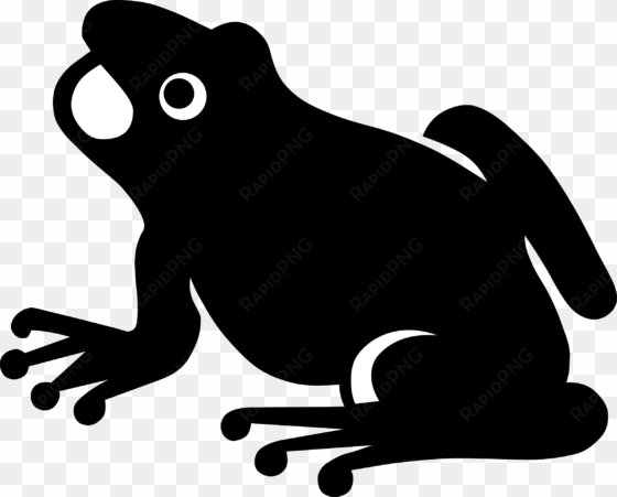 frog silhouette svg royalty free library - frog vector