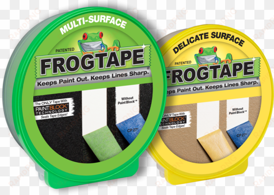 Frogtape® Brand Multi-surface And Delicate Surface - Frogtape 280220 Delicate Surface Painting Tape, Yellow, transparent png image