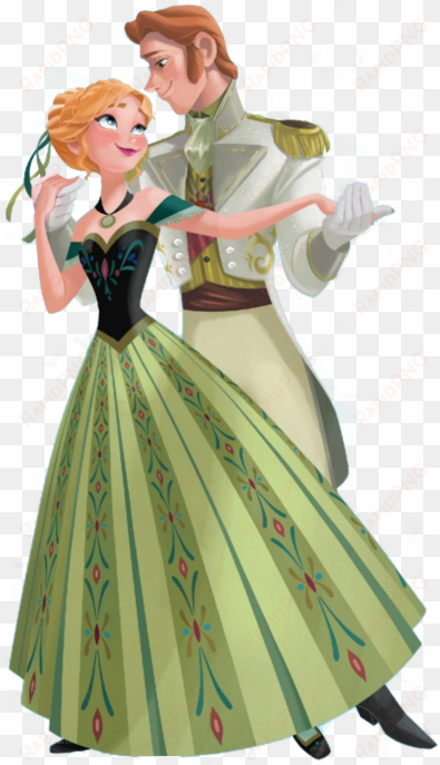 From Her Colour Palette As Eternal Winter Sets In, - Anna And Hans Dancing transparent png image