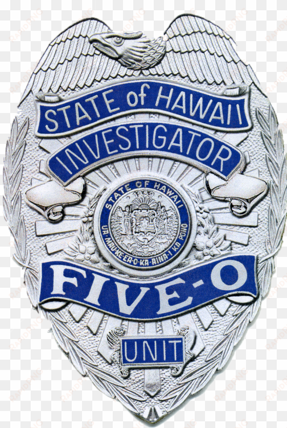 from the new series - police badge hawaii five o