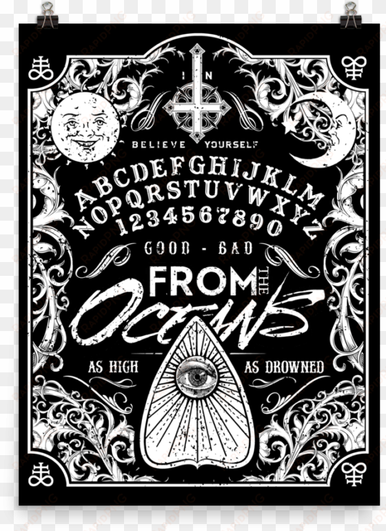 from the oceans ouija board wall poster - target darts 117070 - dartflights vision pink heart