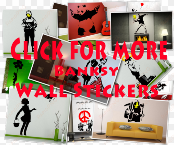 from wikipedia, the free encyclopedia banksy the cover - banksy panda waving hand guns wall sticker 60x60cm,