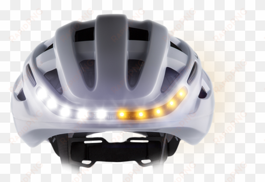 front view - helmet with a light