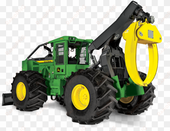 front view of the 948l grapple skidder coming up over - 948l john deere skidder