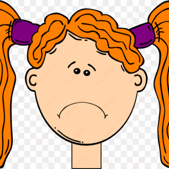 frown clip art collection of free frowning clipart - cartoon girl face