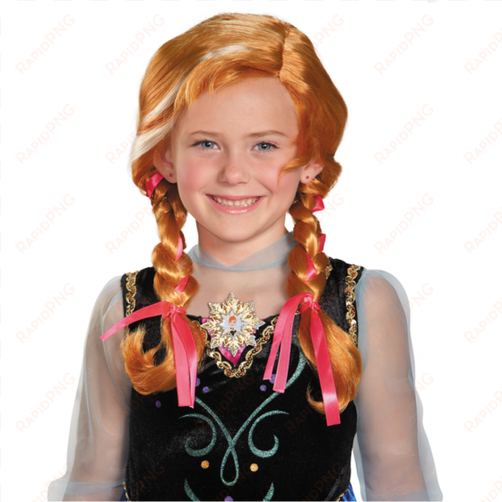 Frozen Anna Child Wig - Ufo Boys Green 100% Cotton Casual Shirts transparent png image