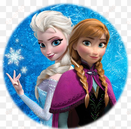 Frozen Elsa Y Anna Png Graphic Download - Anna Elsa Frozen Round transparent png image
