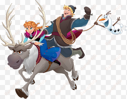 frozen friends - anna riding sven