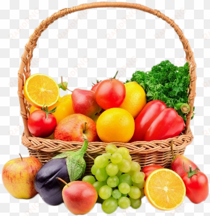 fruit and vegetables basket png