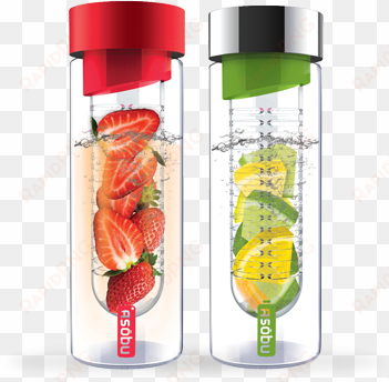 Fruit Infuser Water Bottle - Fruit Infuser Glass Bottle transparent png image