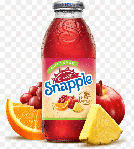 fruit punch - snapple fruit punch, 16 fl oz glass bottle