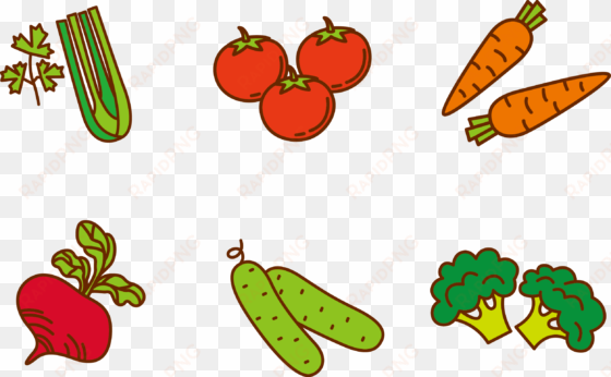fruit vegetable cartoon clip art - cartoon fruits and vegetables png