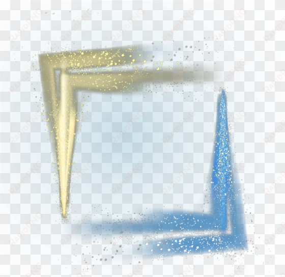 Ftestickers Frame Glitter Sparkle Gold Blue - Vector Graphics transparent png image