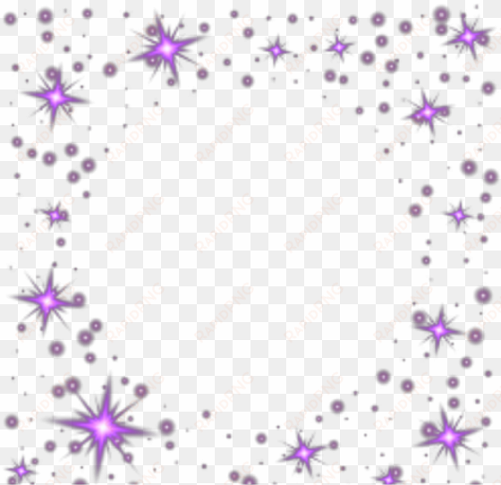 ftestickers frame glitter sparkle purple - motif