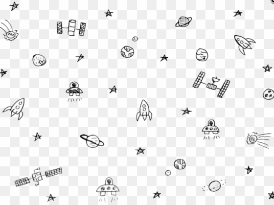 Ftestickers Galaxy Background Galaxybackgr - Space Doodles Transparent Background transparent png image