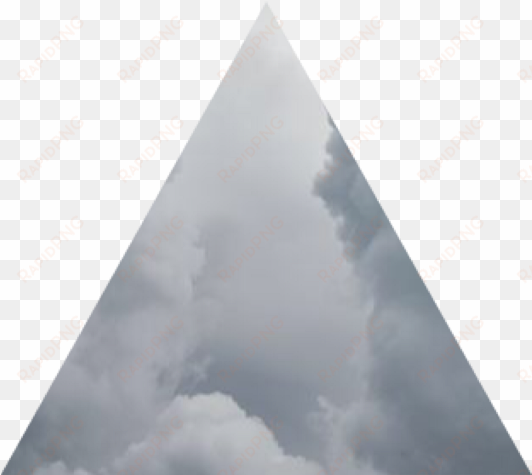 ftestickers triangle cloud mysterious geometric shape - triangle