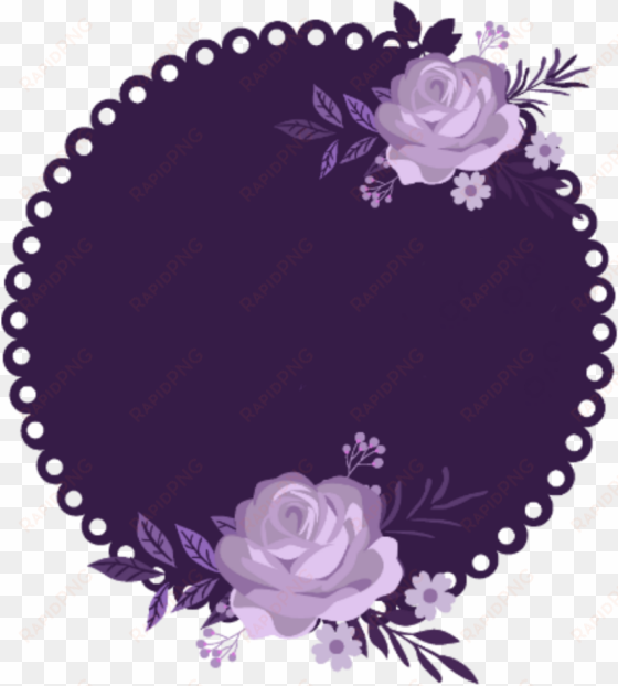 ftestickers watercolor flowers template purple - din din gourmet