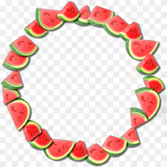 ftestickers watercolor wreath watermelon