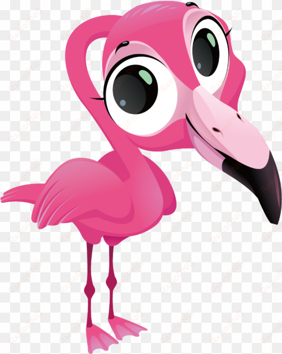 Ftestickersbird Cutepink Freetoedit - Flamingo Cartoon transparent png image