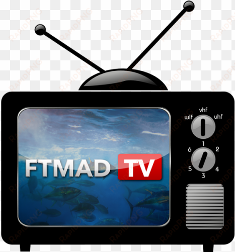ftmad tv icon - old school tv vector
