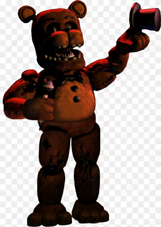 full body grand reopening freddy commission by fazboggle-d974is1 - withered freddy fazbear body