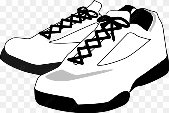 fully editable vector illustration of pair shoes vector - running shoes clip art