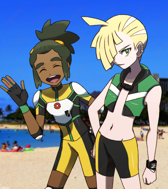 fun in the sun people clipart - pokémon sun and moon