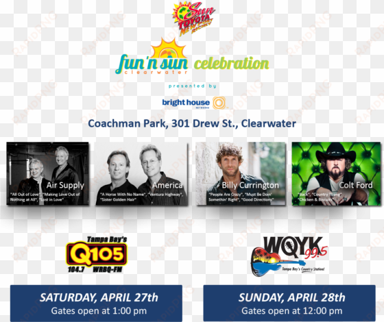 fun n sun toyota concert stage schedule for - beasley media group tampa