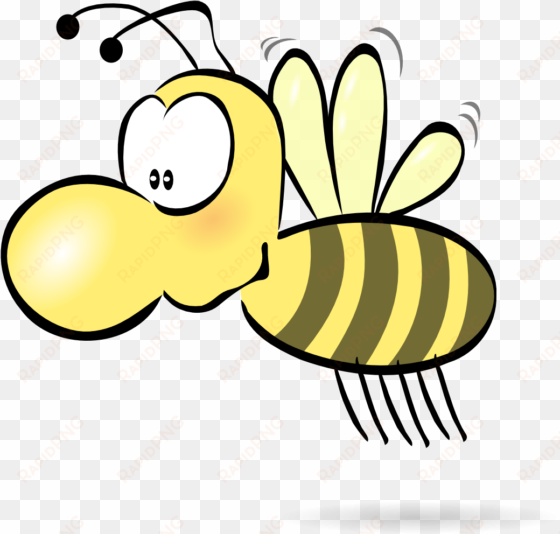 funny bee tattoo design - cartoon bee transparent background