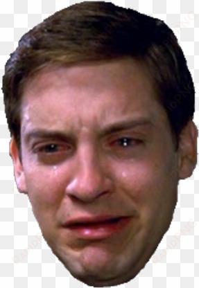 funny face png - spiderman crying meme