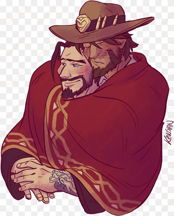 funny mccree png - hanzo and mccree ship