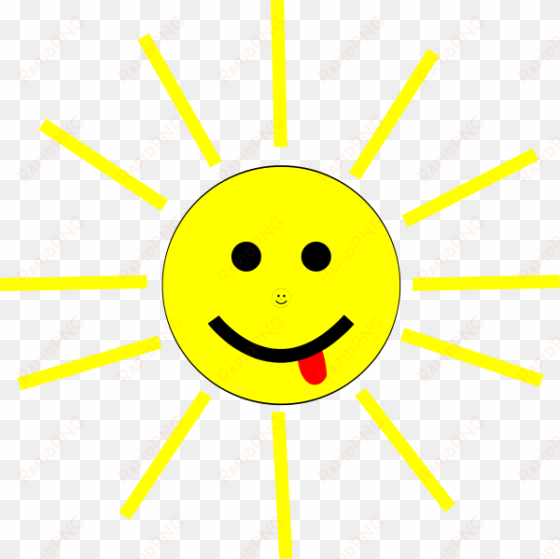 funny sun face cartoon png clip arts